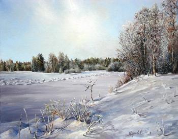 Картина «Зима пришла. Вечереет»