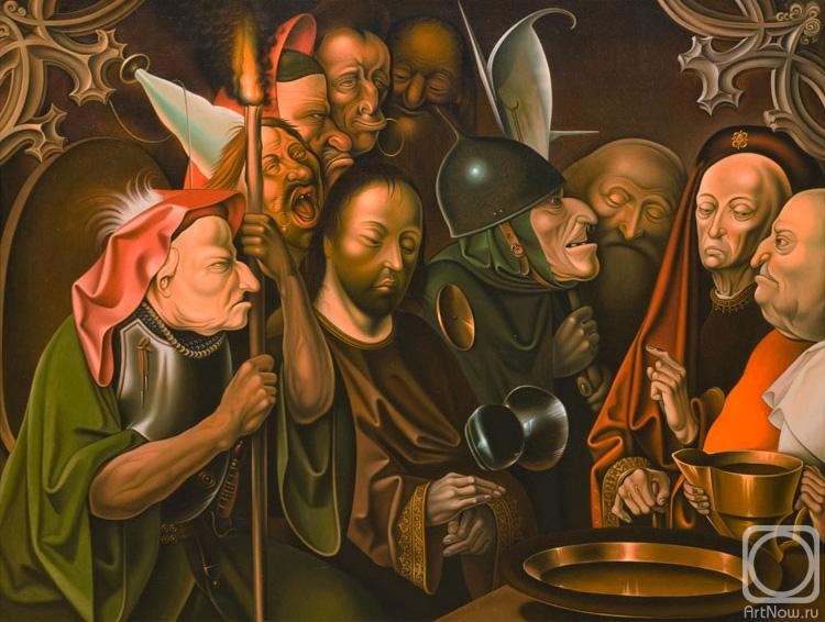 Painting «Copy of Hieronymus Bosch «Christ before Pilate / Pontius Pilate  washing his hands» (1515)» — buy on ArtNow.ru