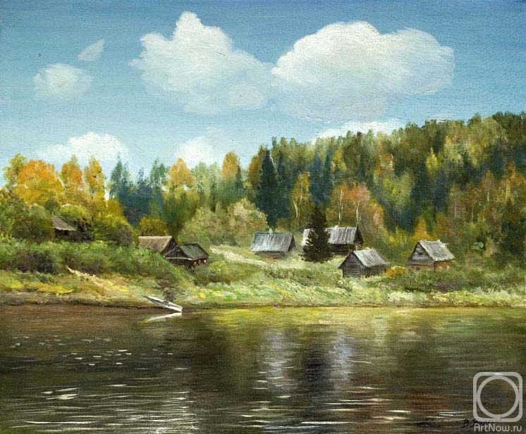 Volosov Vladmir. Village in Landscape