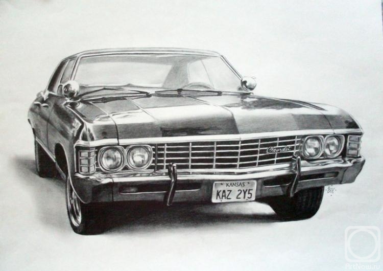 chevrolet impala 1967 рисунок