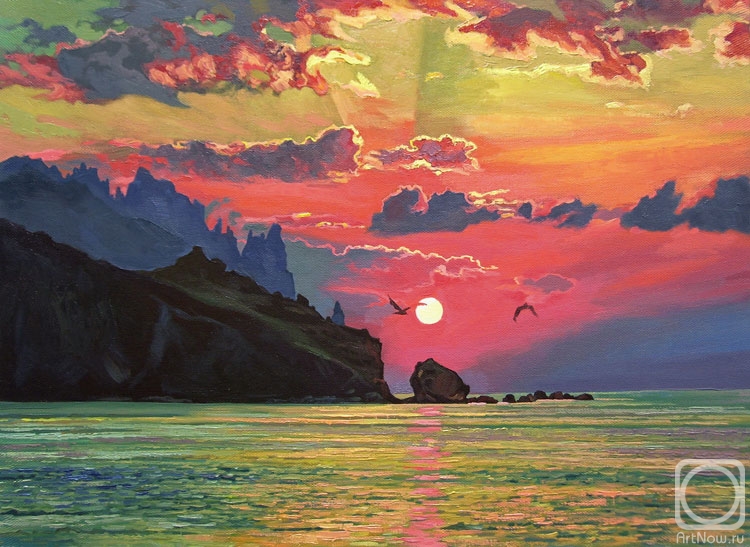 Samokhvalov Alexander. Scarlet sunset
