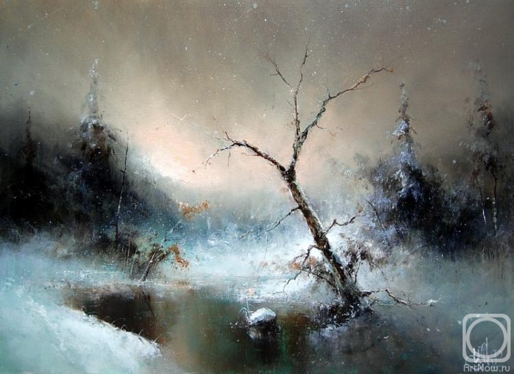 Medvedev Igor. By winter creek