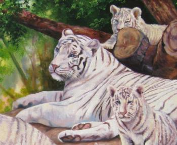 White Tiger Family (fragment). Samarskaya Helena