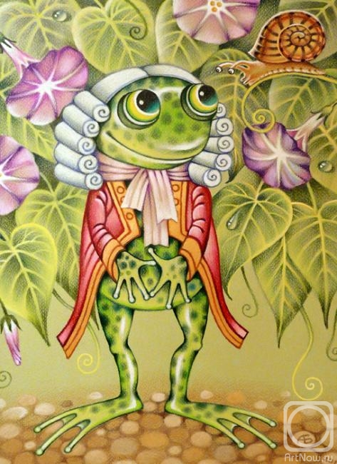 Belova Asya. Young frog. Lackey Duchess