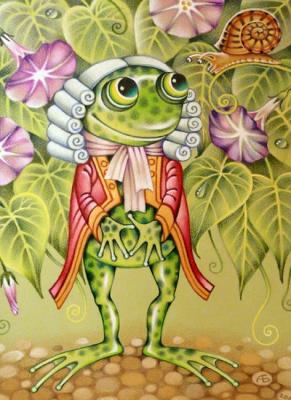 Young frog. Lackey Duchess. Belova Asya