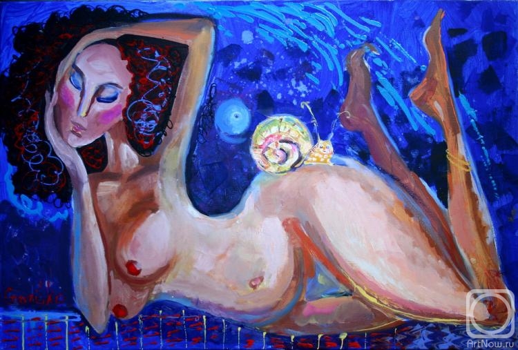 Gavrilko Vera. Nude with snail
