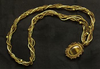 Necklace "Golden". Vasilyeva Valentina