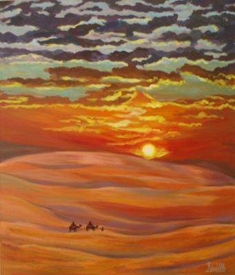 Under the Tunisia Sky (Sundown Sun). Lukaneva Larissa