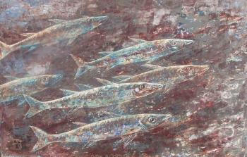 Fishes in the ocean. Lavrova Olga