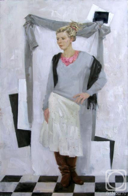 Kolobova Margarita. White portrait
