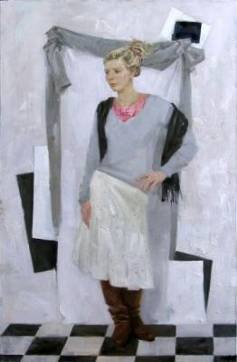 White portrait. Kolobova Margarita