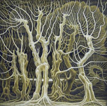 Love the trees. Night (Pavlo Bedzir). Zhupan Ivan