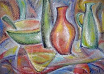 Still life with red jug. Kyrskov Svjatoslav