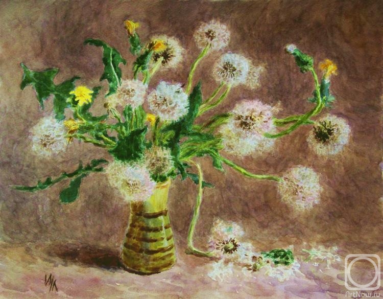 Lomanova Irina. Composition with dandelions
