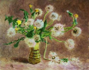 Composition with dandelions. Lomanova Irina