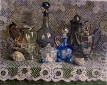 Still life with glassware. Nikolaeva Elena