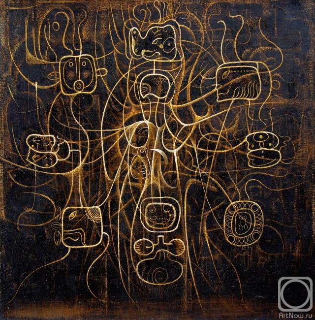 Календарь майя» картина Жупана Ивана (картон) — купить на ArtNow.ru