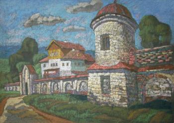 Ancient walls of the monastery. Volfson Pavel