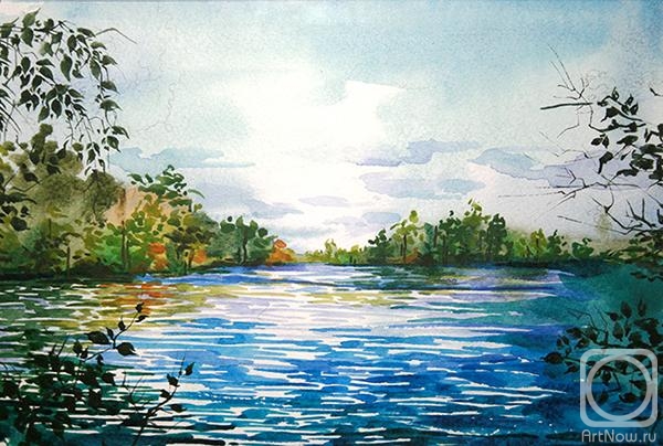 Рисунок показывающий красоту реки озера или моря. Речка гуашью. Озеро гуашью. Река гуашью. Речка пейзаж гуашью.