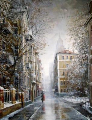 Starodubov Alexander Viktorovich. Gagarin Street. First snow