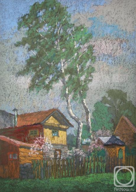 Volfson Pavel. Landscape with birches