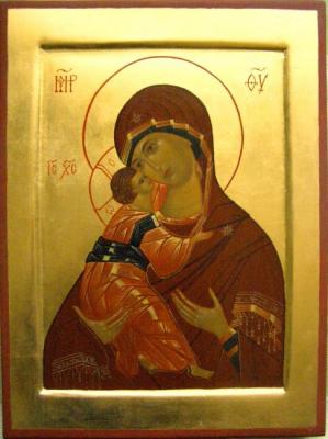 Image of the Blessed Virgin Mary "Vladimirskaya". Popov Sergey