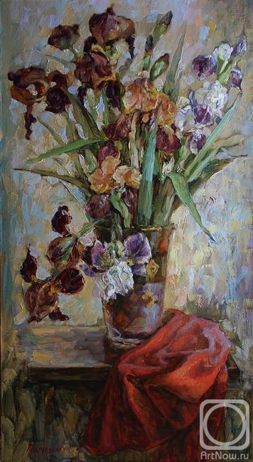 Podgaevskaya Marina. Irises in a vase