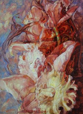 No3 triptych "Music of orchids"