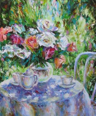 Tea in the Garden. Kruglova Svetlana
