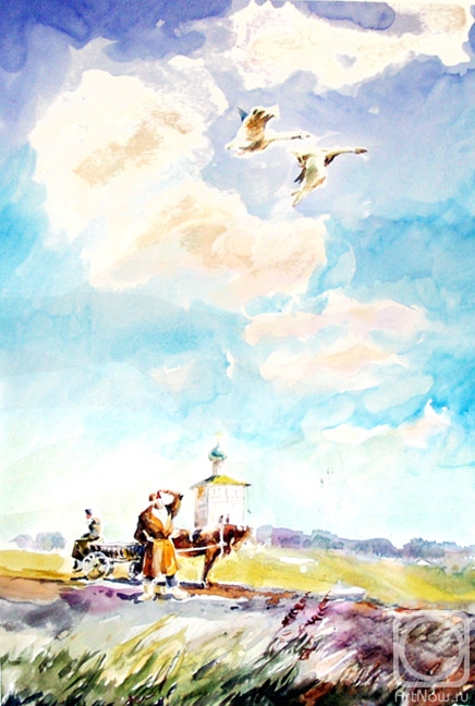 Chistyakov Yuri. Flying cranes