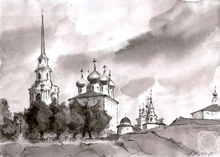 Zhdanov Alexander. Sketch of old Russian architecture