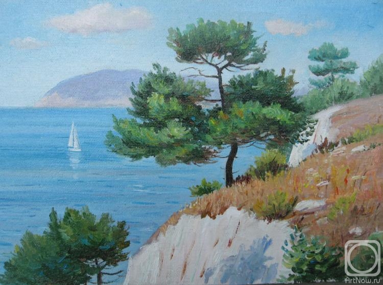 Chernyshev Andrei. Pine trees over the sea