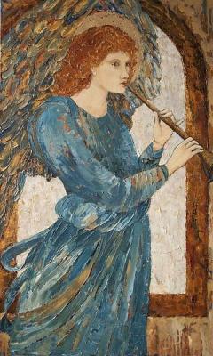 Angel with Flute No. 2 (based on the work of the British artist Edward Coley). Filippova-Kargalskaya Alena