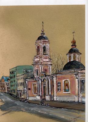 Church of St. Nicholas the Wonderworker in Podkopaevsky Lane. Volkhonskaya Liudmila