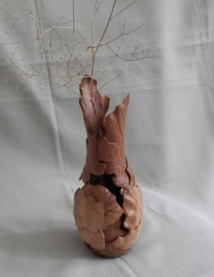 Vase "Leaf fall in the oak forest". Eletskiy Nikolay