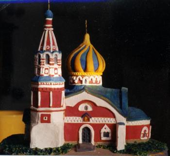 Model of a small rural temple (1 version). Voznesenskiy Aleksey