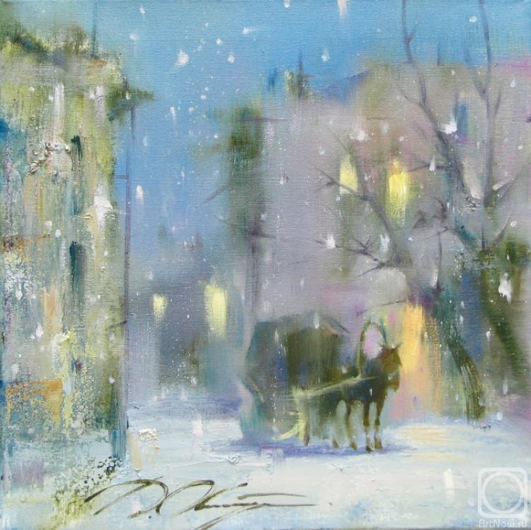 Orlov Dmitriy. On a snowy street