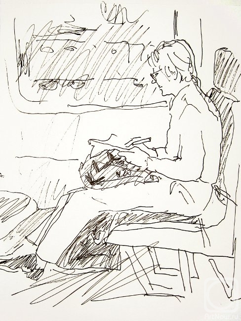 Karaceva Galina. In the train