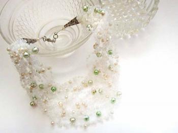 Necklace air "Mother-of-Pearl". Lavrova Elena