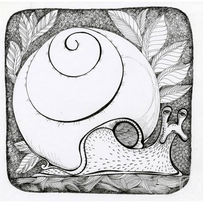 Nikitina Vera. White snail