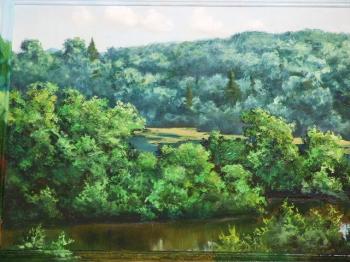 Картина «Лето. У плотины»