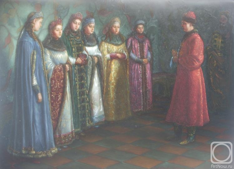 Bebihov Dmitry. Choice of the bride by Tsar Alexei Mikhailovich