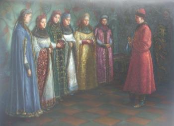 Choice of the bride by Tsar Alexei Mikhailovich. Bebihov Dmitry
