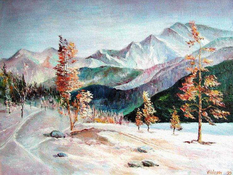 Volosov Vladmir. Landscape with ref trees