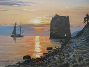 Evening on the Sail Rock. Chernyshev Andrei