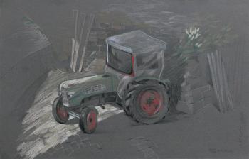 Burgomaster tractor. Goda Laima