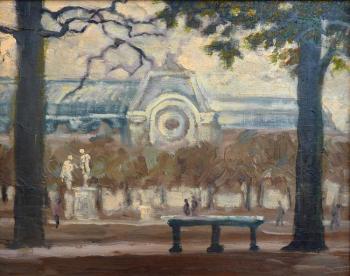 Paris. Musee d`Orsay view from Tuilry garden