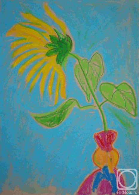 Larskaya Nataliya. Sunflower in profile