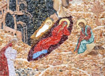 Mosaic "Christmas" (fragment)