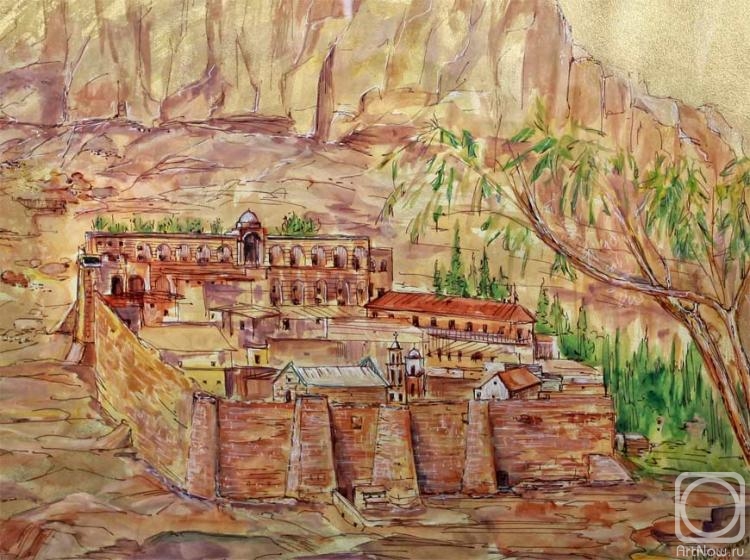 Volkhonskaya Liudmila. View of the monastery of St. Catherine in Sinai